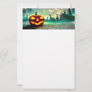 SlipperyJoe's Happy Halloween Friedhof Friedhof c Briefpapier