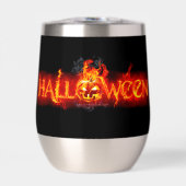 SlipperyJoe's Happy Halloween Kürbis glühende Auge (Vorderseite)