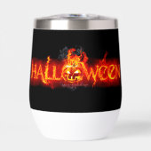 SlipperyJoe's Happy Halloween Kürbis glühende Auge (Vorderseite)