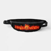SlipperyJoe's Happy Halloween Kürbis glühende Auge Bauchtasche (Vorderseite)