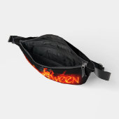SlipperyJoe's Happy Halloween Kürbis glühende Auge Bauchtasche (Offen)
