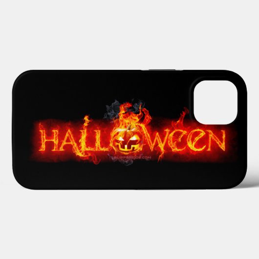 SlipperyJoe's Happy Halloween Kürbis glühende Auge Case-Mate iPhone Hülle (Rückseite (Horizontal))