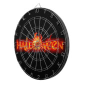 SlipperyJoe's Happy Halloween Kürbis glühende Auge Dartscheibe (Vorderseite rechts)