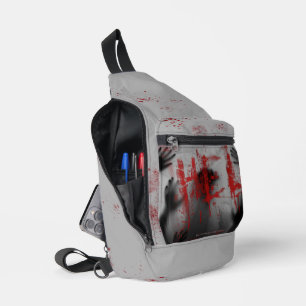 SlipperyJoe's Happy Halloween LGBTQIA Blatt Chili Crossbody Bag