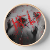 SlipperyJoe's Happy Halloween LGBTQIA-Blatt Schatt Uhr (Vorderseite)