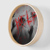 SlipperyJoe's Happy Halloween LGBTQIA-Blatt Schatt Uhr (Winkel)