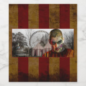 SlipperyJoe's Happy Halloween-Puppengesicht Weinetikett (Einzelnes Label)