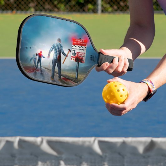 SlipperyJoe's Happy Halloween tote Zombies beängst Pickleball Schläger (InSitu)