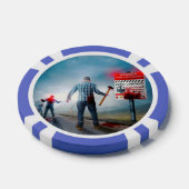 SlipperyJoe's Happy Halloween tote Zombies beängst Pokerchips (Einzeln)