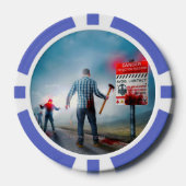 SlipperyJoe's Happy Halloween tote Zombies beängst Pokerchips (Vorderseite)