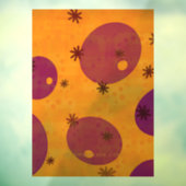 SlipperyJoe's Happy Hanukkah Jüdische Hebräische G Fensteraufkleber (Blatt 3)