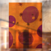 SlipperyJoe's Happy Hanukkah Jüdische Hebräische G Fensteraufkleber (Blatt 2)