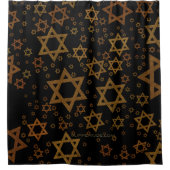 SlipperyJoe's Happy Hanukkah mehrere Sterne von Da Duschvorhang (Vorderseite)