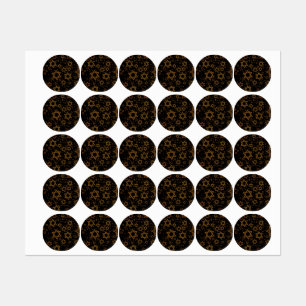 SlipperyJoe's Happy Hanukkah mehrere Sterne von Da Etiketten