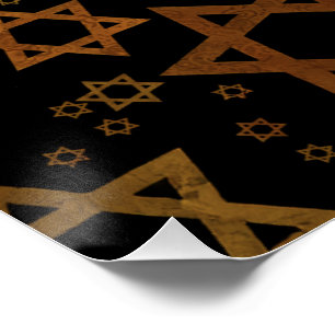 SlipperyJoe's Happy Hanukkah mehrere Sterne von Da Poster