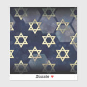 SlipperyJoe's Happy Hanukkah Multiple Star von Dav Aufkleber (Blatt)