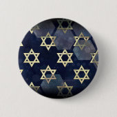 SlipperyJoe's Happy Hanukkah Multiple Star von Dav Button (Vorderseite)