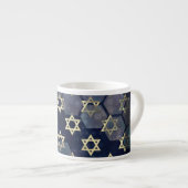 SlipperyJoe's Happy Hanukkah Multiple Star von Dav Espressotasse (Vorderseite Rechts)