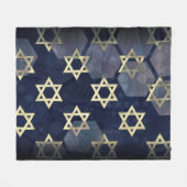 SlipperyJoe's Happy Hanukkah Multiple Star von Dav Fleecedecke (Vorderseite (Horizontal))