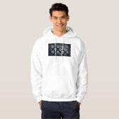 SlipperyJoe's Happy Hanukkah Multiple Star von Dav Hoodie (Vorne ganz)