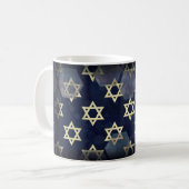 SlipperyJoe's Happy Hanukkah Multiple Star von Dav Kaffeetasse (Vorderseite Links)