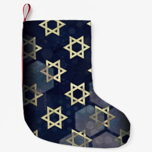 SlipperyJoe's Happy Hanukkah Multiple Star von Dav Kleiner Weihnachtsstrumpf