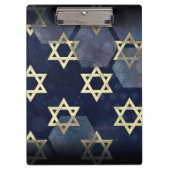 SlipperyJoe's Happy Hanukkah Multiple Star von Dav Klemmbrett (Vorderseite)