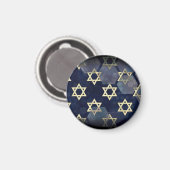 SlipperyJoe's Happy Hanukkah Multiple Star von Dav Magnet (Vorderseite/Rückseite)
