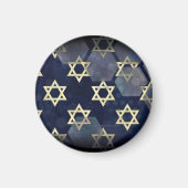 SlipperyJoe's Happy Hanukkah Multiple Star von Dav Magnet (Vorne)