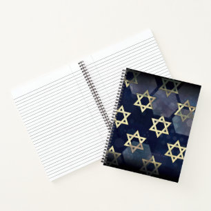 SlipperyJoe's Happy Hanukkah Multiple Star von Dav Notizblock