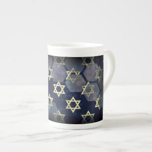 SlipperyJoe's Happy Hanukkah Multiple Star von Dav Porzellantasse