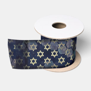 SlipperyJoe's Happy Hanukkah Multiple Star von Dav Satinband