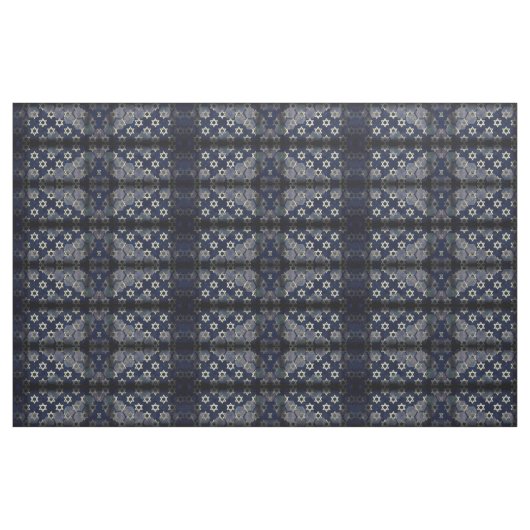 SlipperyJoe's Happy Hanukkah Multiple Star von Dav Stoff (Yard (91,4 cm))