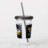 SlipperyJoe's Happy Hanukkah Star von David Coin m Acryltrinkbecher (Links)