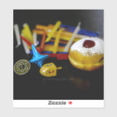 SlipperyJoe's Happy Hanukkah Star von David Coin m Aufkleber (Blatt)