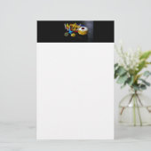 SlipperyJoe's Happy Hanukkah Star von David Coin m Briefpapier (Stehend Vorderseite)