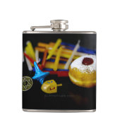 SlipperyJoe's Happy Hanukkah Star von David Coin m Flachmann (Vorderseite)