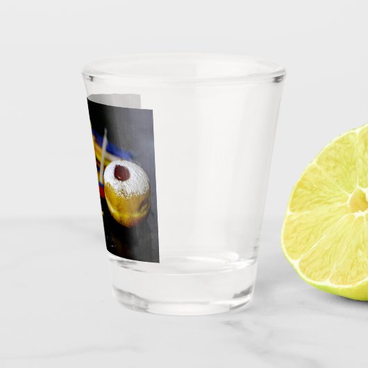 SlipperyJoe's Happy Hanukkah Star von David Coin m Schnapsglas (Rechts)