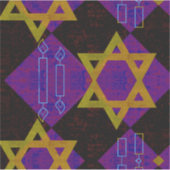 SlipperyJoe's Happy Hanukkah Star von David menora Aufkleber (Vorderseite)