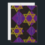 SlipperyJoe's Happy Hanukkah Star von David menora Feiertagskarte<br><div class="desc">SlipperyJoe's Happy Hanukkah Star von David menorah Dreidel künstlerische Feier Candles Jüdische Hebräische Chanukah Schenkungen Dekorationen Judaismus Religionskultur religiöse Praktiken Traditionen geometrische symbolische Gestaltungstiefe Kontrast Ordnung Symmetrie</div>