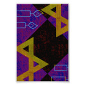 SlipperyJoe's Happy Hanukkah Star von David menora Fotodruck (Vorne)