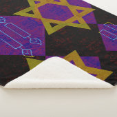 SlipperyJoe's Happy Hanukkah Star von David menora Sherpadecke (3/4)