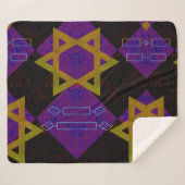 SlipperyJoe's Happy Hanukkah Star von David menora Sherpadecke (Vorderseite (Horizontal))