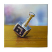 SlipperyJoe's Happy Hanukkah vierseitige Spinnerei Fliese (Vorderseite)