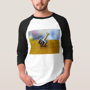 SlipperyJoe's Happy Hanukkah vierseitige Spinnerei T-Shirt