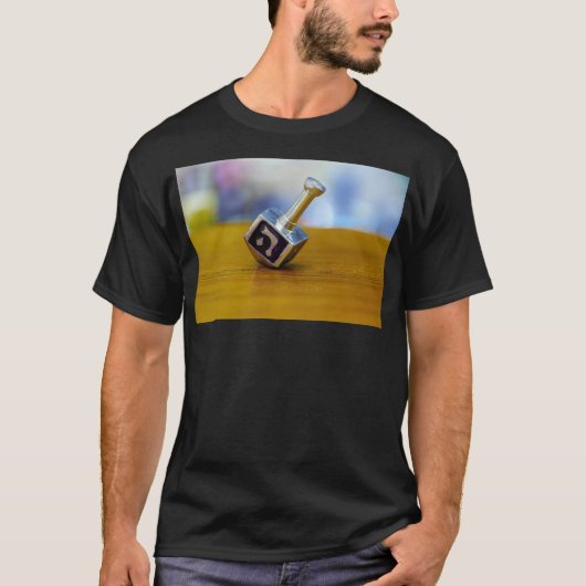 SlipperyJoe's Happy Hanukkah vierseitige Spinnerei T-Shirt (Vorderseite)