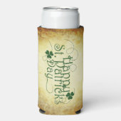 SlipperyJoe's Happy St. Patrick's Day, dreigängig Selters Dosenkühler (Seltzer Vorderseite)