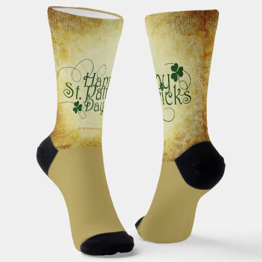 SlipperyJoe's Happy St. Patrick's Day, dreigängig  Socken (Gewinkelt)