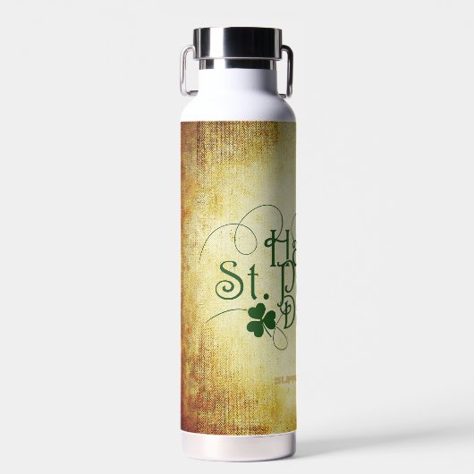 SlipperyJoe's Happy St. Patrick's Day, dreigängig Trinkflasche (Vorne)