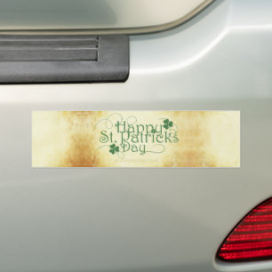 SlipperyJoe's Happy St. Patrick's Day Iris Autoaufkleber